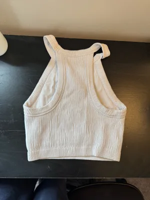 Aerie Tank Ribbed Top White thumbnail 3