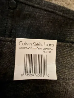 New Calvin Klein Jeans Slim Skinny Pants in Dark Gray thumbnail 3