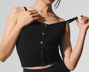 Alo Yoga Sheer Cashmere Tank Black XS thumbnail 1