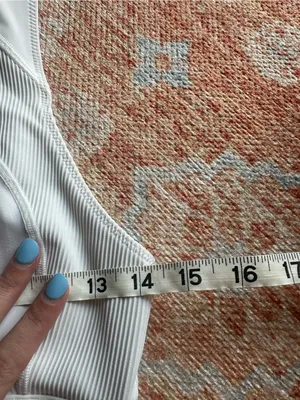 Lululemon Train to Beach Top White W2BY6S fits like a 6 thumbnail 6