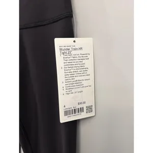 Lululemon Wunder Train High-Rise Black Tight 25" Size 4 NWT Authentic thumbnail 8
