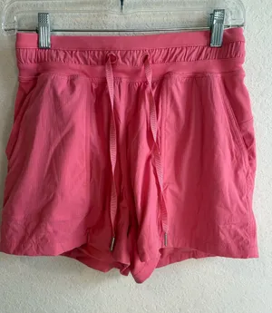 Lululemon Dance Studio Evolve High-Rise Relaxed Pink Shorts Size 4 thumbnail 1
