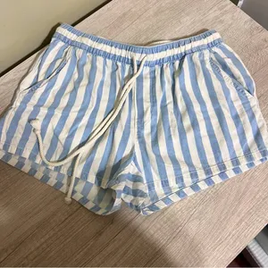 Aerie Chambray Stripe Shorts Size XS thumbnail 2