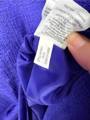 New J. Crew Sheath dress in tweed in Baltik blue size 16 thumbnail 8