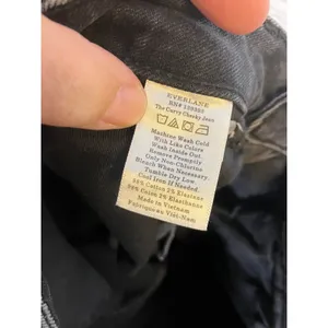 Everlane The Curvy Cheeky Jean Womens 30 Black Excellent High Rise Ankle Tapered thumbnail 6