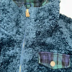 Pendleton Blue Green fleece zip up size small with pockets thumbnail 6