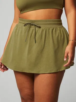 Fabletics Green Cloud Jersey Flounce Skort thumbnail 1