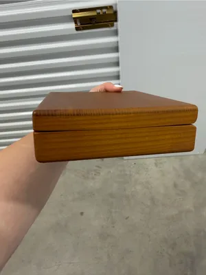 Wooden Jewelry or Keepsake Box in Warm Honey Brown‎ thumbnail 3