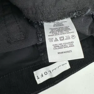 Loft Pants Women 6P 28 Black Corduroy Skinny Classic Fall Winter Casual Academia thumbnail 5
