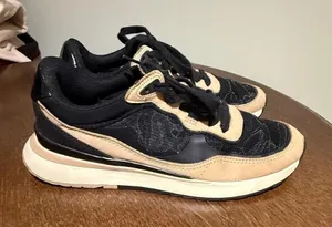 Zara Sneakers Fashion Athletic Running Casual Shoes Black‎ Beige EU 38 thumbnail 1