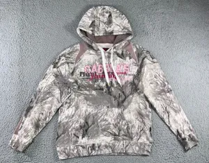 Cabela's Hoodie Women L Seclusion Open Country‎ Snow Camo Pink Graphic Outdoor thumbnail 1