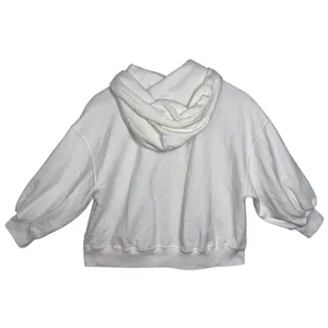 Abercrombie & Fitch Soft AF White Fleece Knit Long Sleeve Cropped Hoodie Size S thumbnail 2