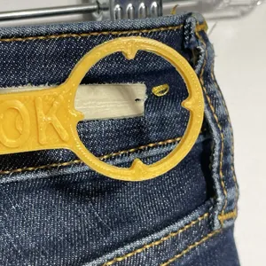 Pilcro the Letter Press Jeans Anthropolgie‎ Sz 29 Stet Selvege Blue Denim FLAW thumbnail 3