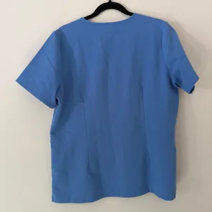 Figs Catarina One-Pocket Scrub‎ Top Blue Short Sleeve Scrub Shirt Size Large thumbnail 2