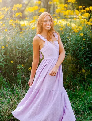 Hudson Gray Purple Maxi Dress thumbnail 1