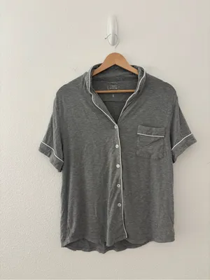 Cozy Earth set robe top and shorts in grey thumbnail 6