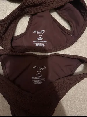 LA Hearts by PacSun Brown Katie Deep V Bikini Bottom thumbnail 7