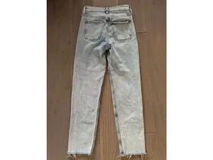 Old Navy Light Blue Sky High Straight Leg Jeans - Size 0 thumbnail 6