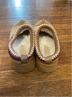 Altar’d State Cloud Tan Faux Fur Lined Clog Slippers Platform Cozy Après-Ski 7M thumbnail 4