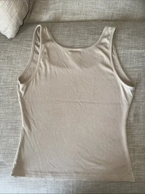 Comfrt Ribbed Contour Waist Length Tank Top in Desert - Women's Scoop Neck thumbnail 8