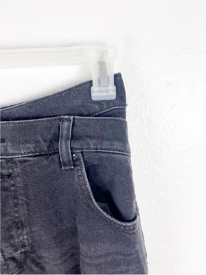 FREE PEOPLE We The Free Black Crossroads Boyfriend Barrel Jeans Size 27 Slouchy thumbnail 13