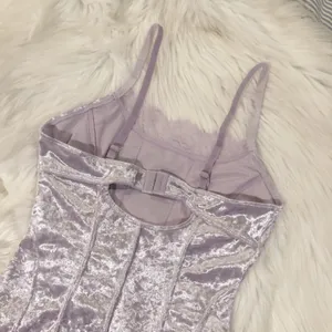 Light purple velvet bodysuit, brand new with tag thumbnail 3