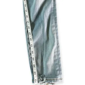 American Eagle Light Wash Distressed Super Hi-Rise Jegging Crop Jeans Sz‎ 4 thumbnail 4