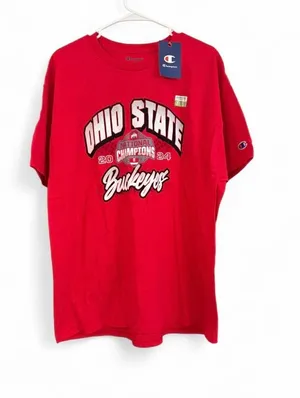 NWT Champion NCAA Ohio State Buckeyes 2024 National Champions Men's XL $40 MSRP thumbnail 1