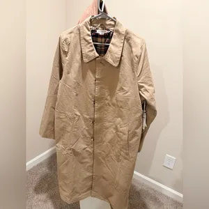 NWT Good American women's trench coat size medium oversized thumbnail 4