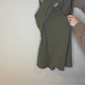Romper Dress Shorts Women Large Green Adjustable Straps Pockets Summer Lined thumbnail 10
