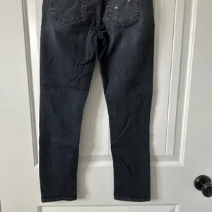 7 For All Mankind Josefina High Waist‎ Distressed Jeans Black Wash Size 25 thumbnail 6