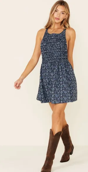 Free people petunia mini dress floral size small thumbnail 1