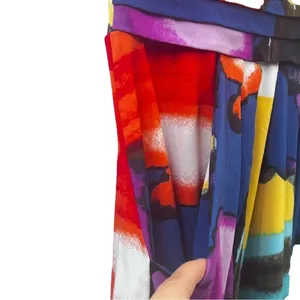 Bisou Bisou Multi Color Pleated Sleeveless Dress Size 12 thumbnail 8