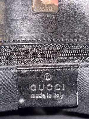 Gucci Black GG Canvas Crossbody Bag thumbnail 6