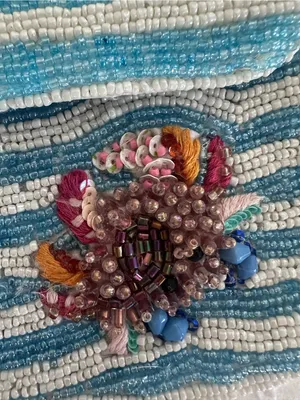 Beaded summer bag NWT Blue thumbnail 5