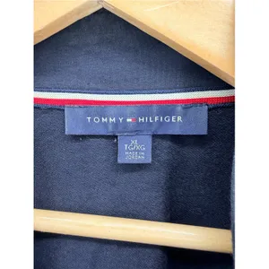Tommy Hilfiger Navy Blue Military Knit Blazer Gold Crest Button Jacket Womens XL thumbnail 2