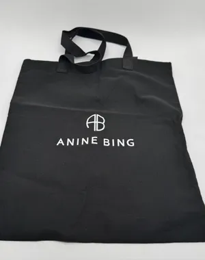 Anine Bing Canvas Shopping Tote Bag thumbnail 1