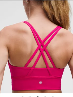 Lululemon Energy Longline Bra *Medium Support, B–D Cups Passionate Size 4 thumbnail 2