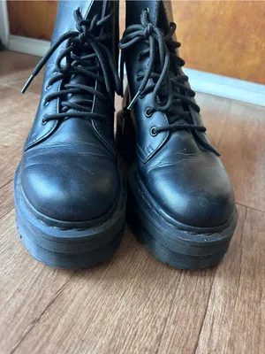 Dr. Martens Black Platform Vegan Jadon II size 9 thumbnail 3