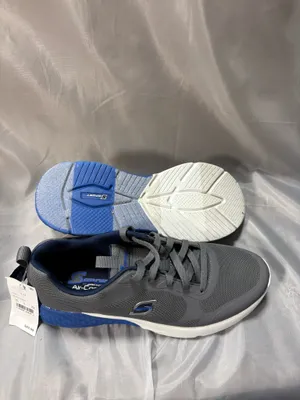 Skechers men’s gray and blue athletic shoes thumbnail 9