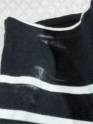 J. Crew Black White Striped Cotton Polo Top thumbnail 4
