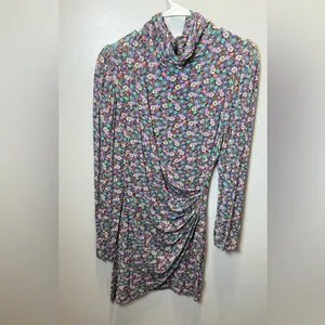 Ronny Kobo Ruby Mock Neck‎ Floral Long Sleeve Dress Size XL thumbnail 3