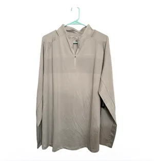 TRUWEAR Men's Quarter-Zip Pullover Sweater in Light Grey thumbnail 4
