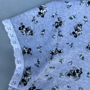 Disney Vintage 90s Mickey Mouse Minnie Mouse Lace Grey T-shirt thumbnail 4