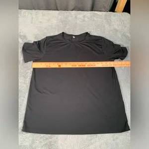 Fabletics black workout shirt tee thumbnail 2