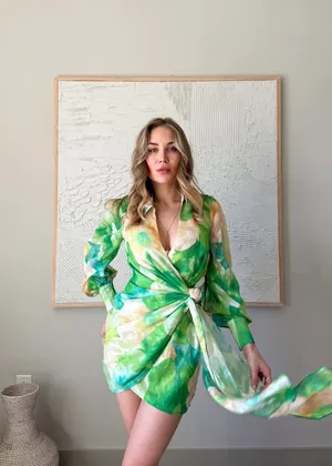 VICI Floral Wrap Dress thumbnail 3