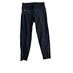 Athleta Black Lightweight Hiking Pants Size 2 Zip Ankle Stretch Travel thumbnail 3
