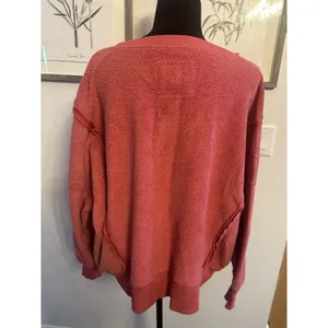American Eagle Oversized Fleece Sweatshirt~This Feels Seriously Huggable~Size XS thumbnail 2