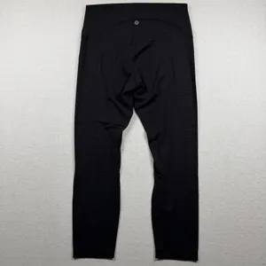 Lululemon Align High-Rise Crop 23” Leggings Women’s Size 8 Aqueous Emboss Black thumbnail 2