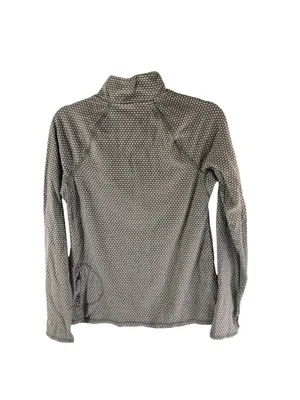 Eddie Bauer Womens Gray Polka Dot 1/4 Zip Pullover Long Sleeve Top Size L thumbnail 2